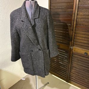 Evan Picone Wool Overcoat